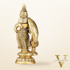 Superfine Pure Brass Balamurugan Idol - 6 inch