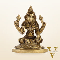 Superfine Small Brass Goddess Lakshmi Idol | Height 2.5 inch