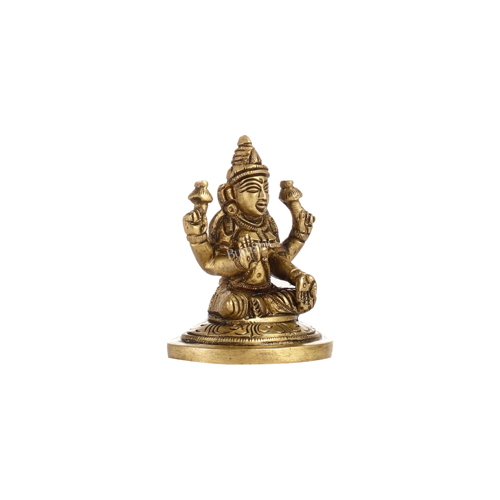 Superfine Small Brass Goddess Lakshmi Idol | Height 2.5 inch