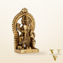 Superfine Small Brass Lord Dattatreya Guru Idol | Height 3.5 inch
