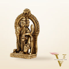 Superfine Small Brass Lord Dattatreya Guru Idol | Height 3.5 inch