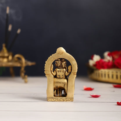 Superfine Small Brass Lord Dattatreya Guru Idol | Height 3.5 inch