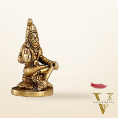 Superfine Small Brass Lord Hanuman Idol for Home Temple | Height 3 inch