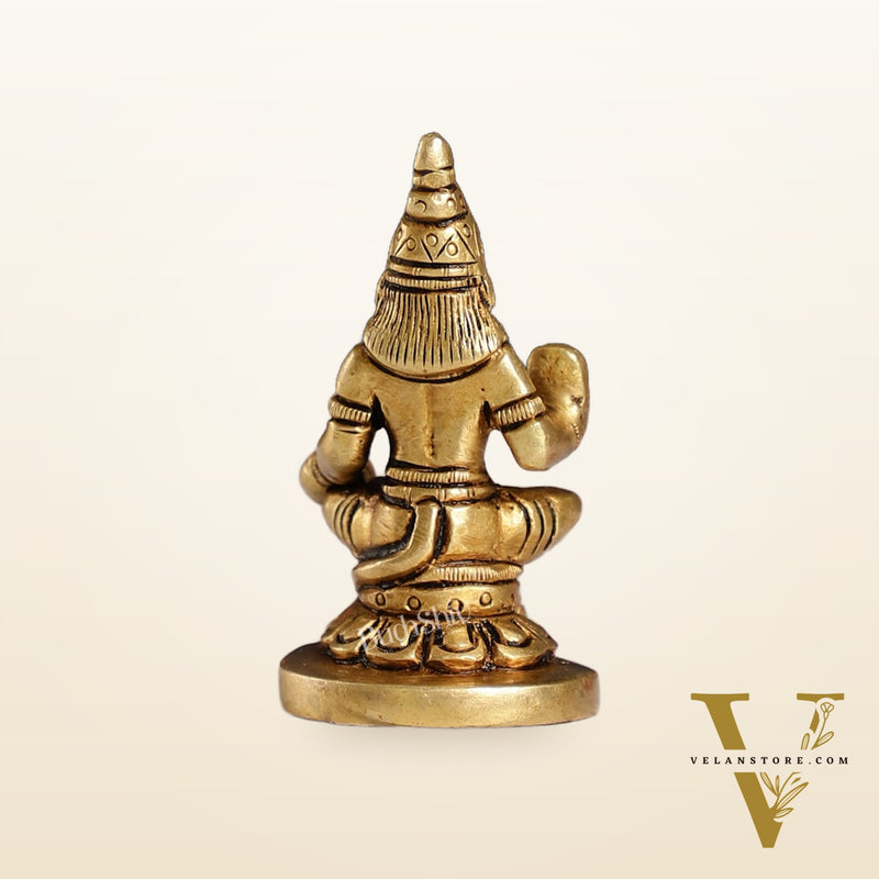 Superfine Small Brass Lord Hanuman Idol for Home Temple | Height 3 inch