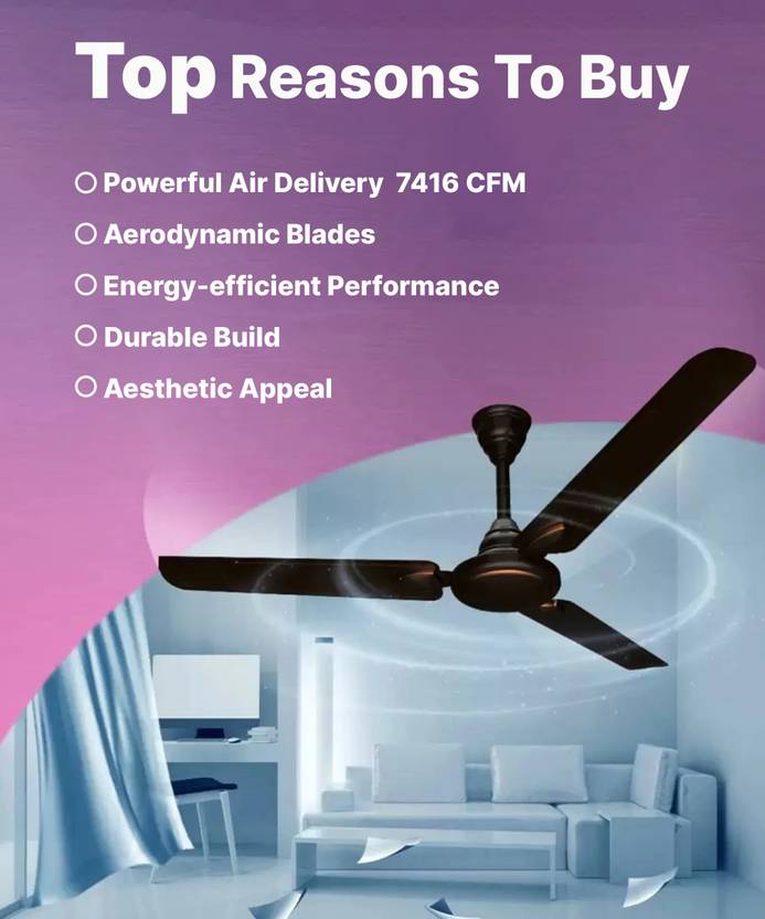 Crompton SUREBREEZE HILLBRIZ 1200 mm (48 inch) Ceiling Fan 1 Star-3