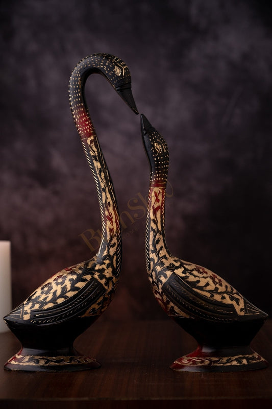 Swan Set of 2 in Brass for Home Decor Office Decor ( Big )