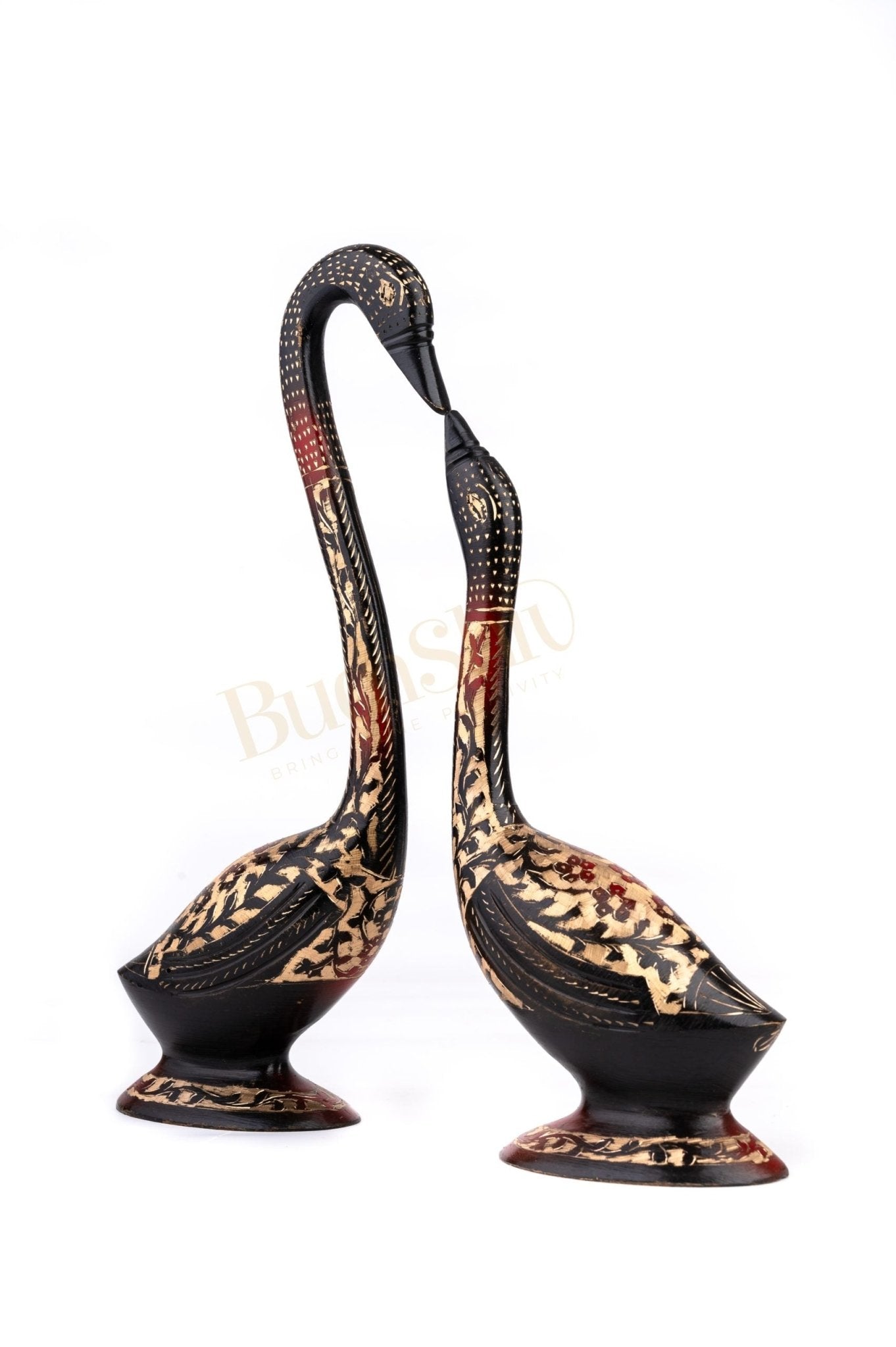 Swan Set of 2 in Brass for Home Decor Office Decor