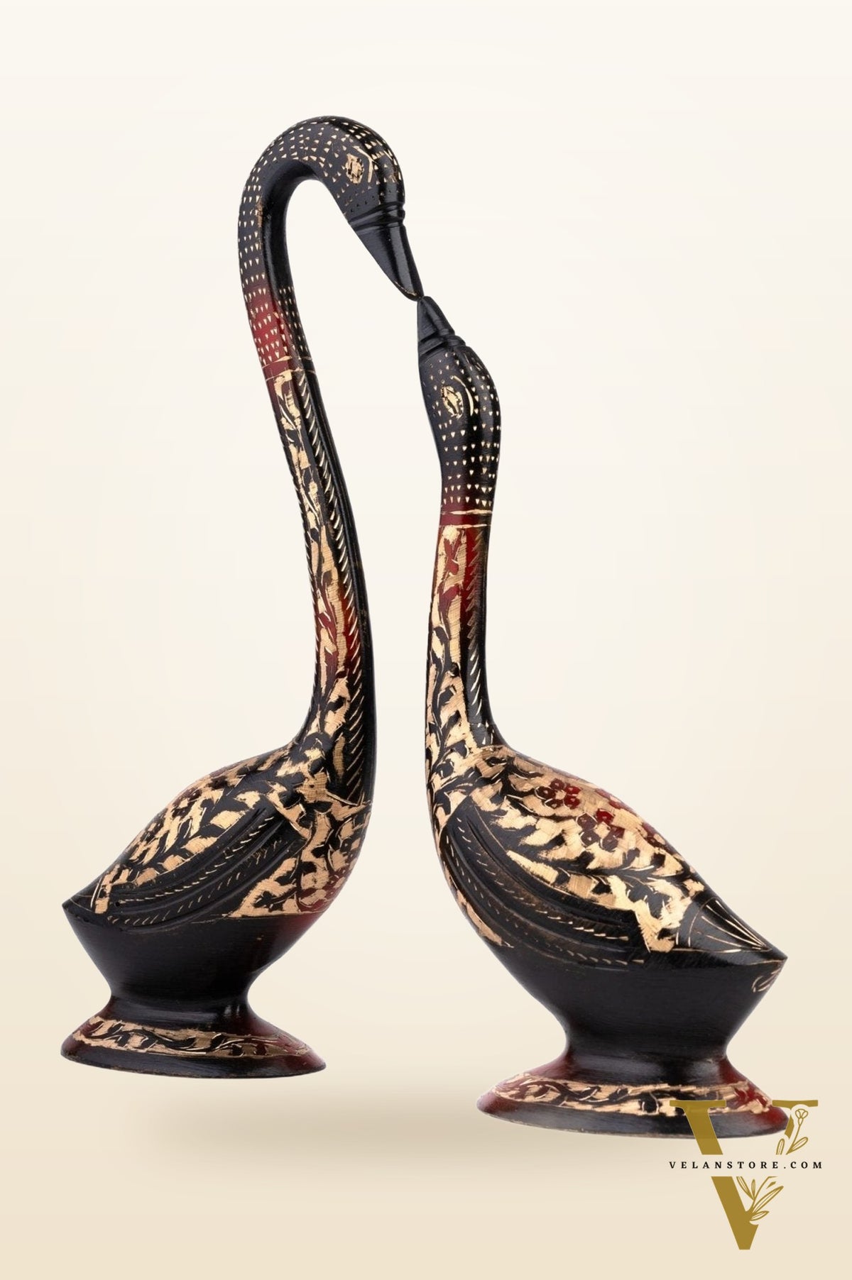 Swan Set of 2 in Brass for Home Decor Office Decor