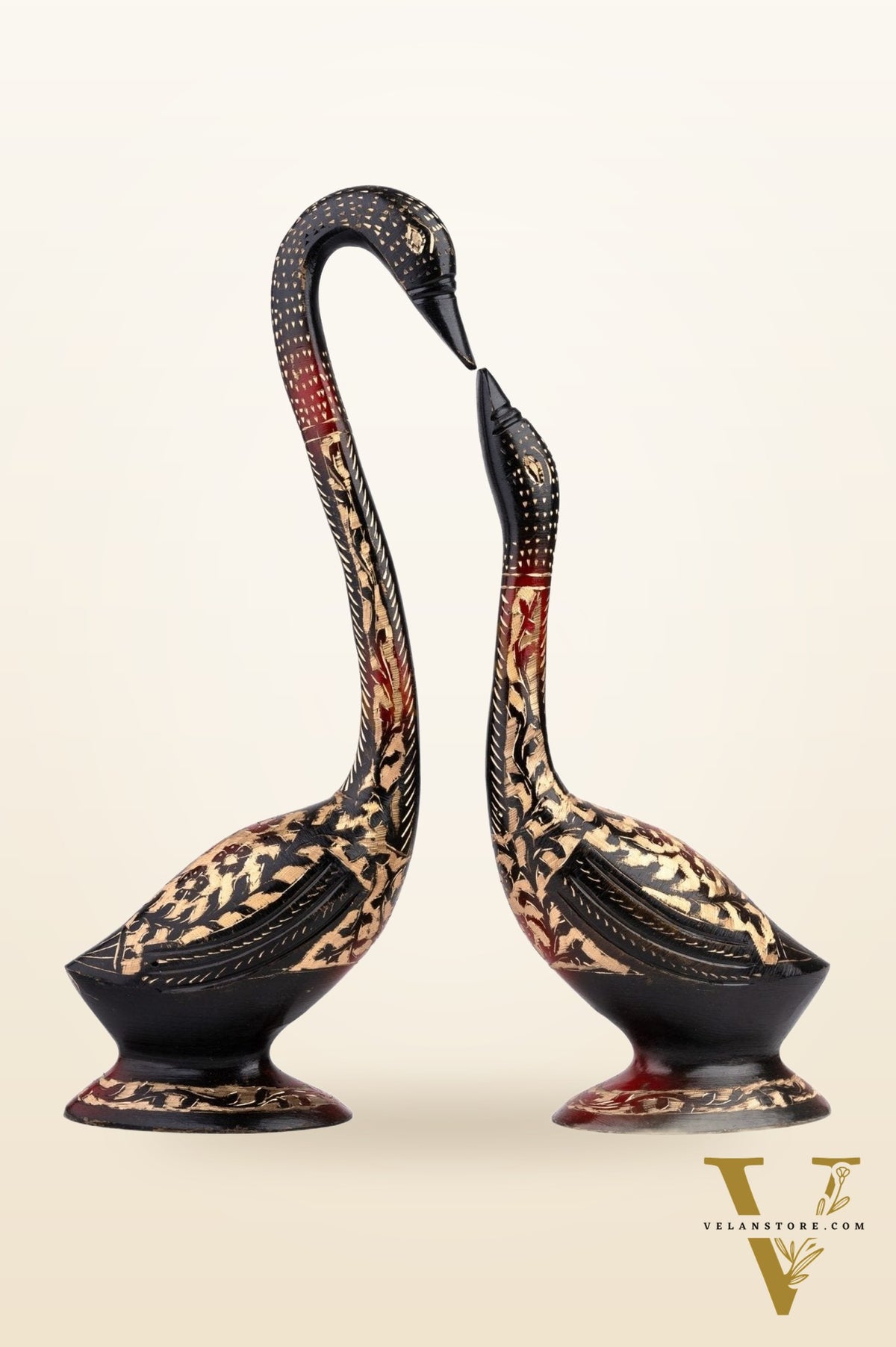 Swan Set of 2 in Brass for Home Decor Office Decor