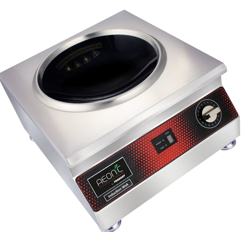 Aeonic Table-Top Induction Wok with SS 430 Kadai – 3.5 kW
