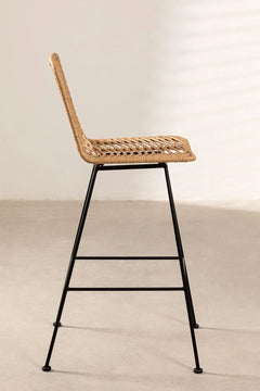 Noelia Outdoor Patio Bar Chair 1 Chair For Balcony (Honey)