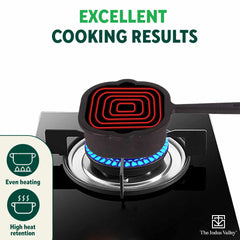 CASTrong Cast Iron Tadka Pan, Square Shaped, Pre-seasoned, Natural Nonstick, 100% Pure, Toxin-free, Induction