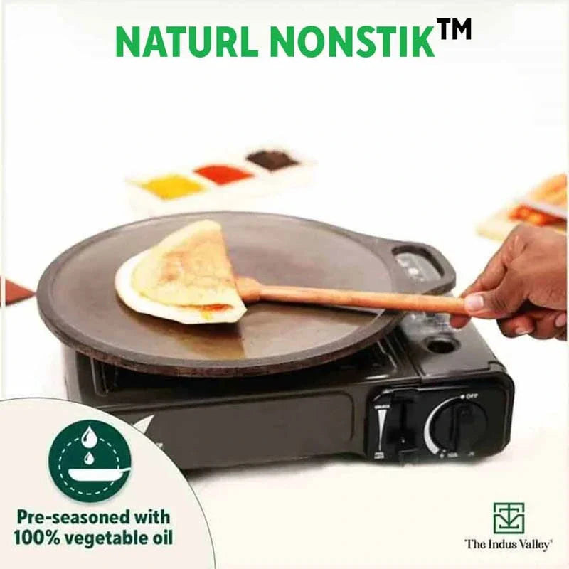 Super Smooth Cast Iron Set: Frypan+ Kadai+ Tawa, Kitchen set for Home, Nonstick, 100% Pure,Toxin-free, Free ₹400 Tadka Pan