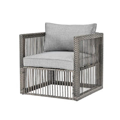 Eldric Outdoor Patio Seating Set 2 Chairs and 1 Table Set (Grey)