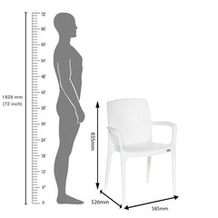 Supreme Texas Plastic With-Arm Chair