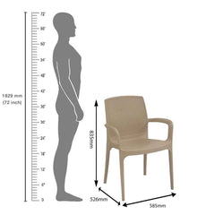 Supreme Texas Plastic With-Arm Chair