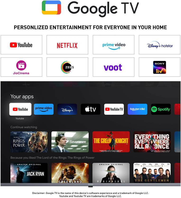 Panasonic 190 cm (75 inch) Ultra HD (4K) LED Smart TV with 4K Color Engine HDR 10 Home Theatre Built in DTS Bezel-less Chromecast Built-In & Air (TH-75MX740DX)-3
