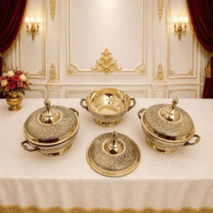 Brass Luxury Dinner Serving Set
