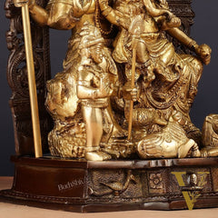 The complete Brass Shiva Parivar Idol 12" duel tone