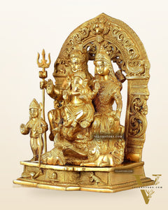 The complete Brass Shiva Parivar Idol 12"