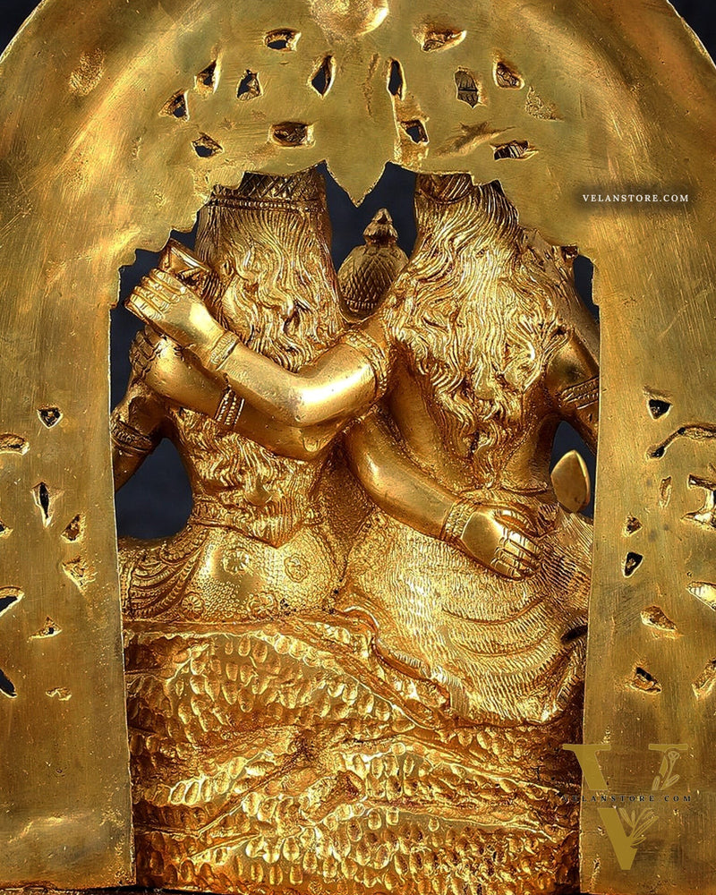 The complete Brass Shiva Parivar Idol 12"