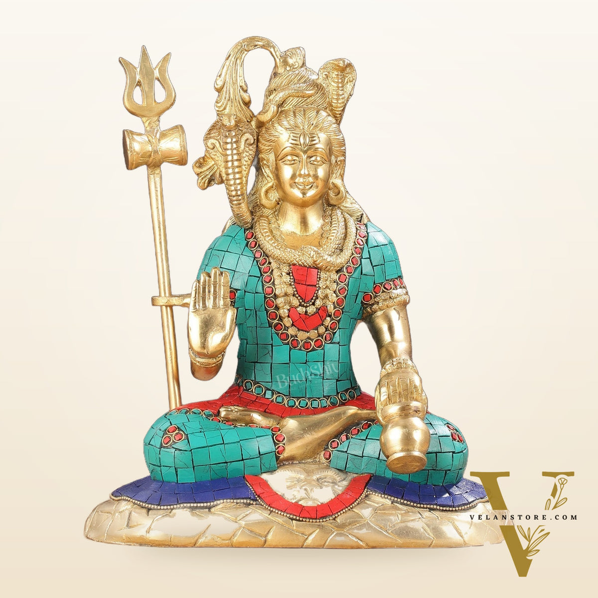 The Mesmerizing Lord Shiva Brass Statue – 10.5 Inches Tall