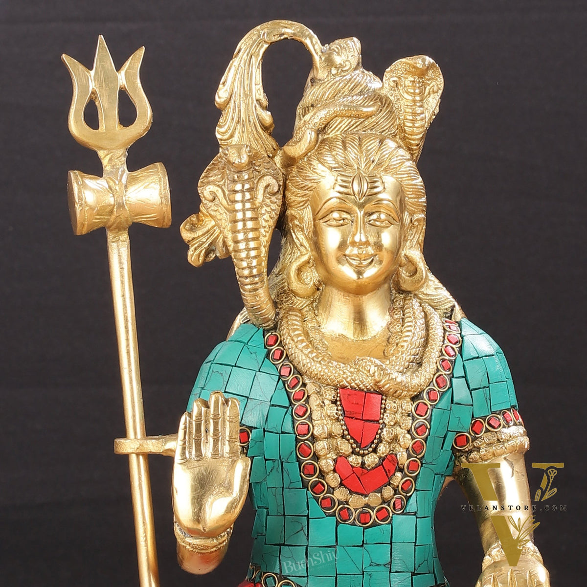 The Mesmerizing Lord Shiva Brass Statue – 10.5 Inches Tall