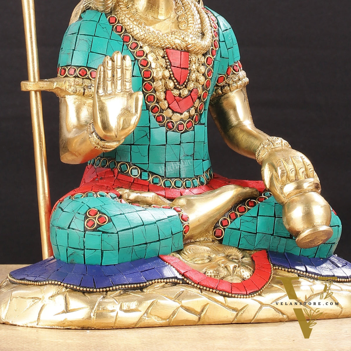 The Mesmerizing Lord Shiva Brass Statue – 10.5 Inches Tall