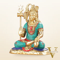 The Mesmerizing Lord Shiva Brass Statue – 10.5 Inches Tall