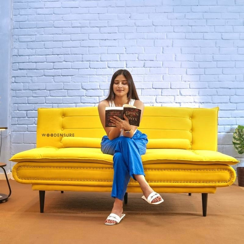 Foldable 3 Seater Sofa Bed