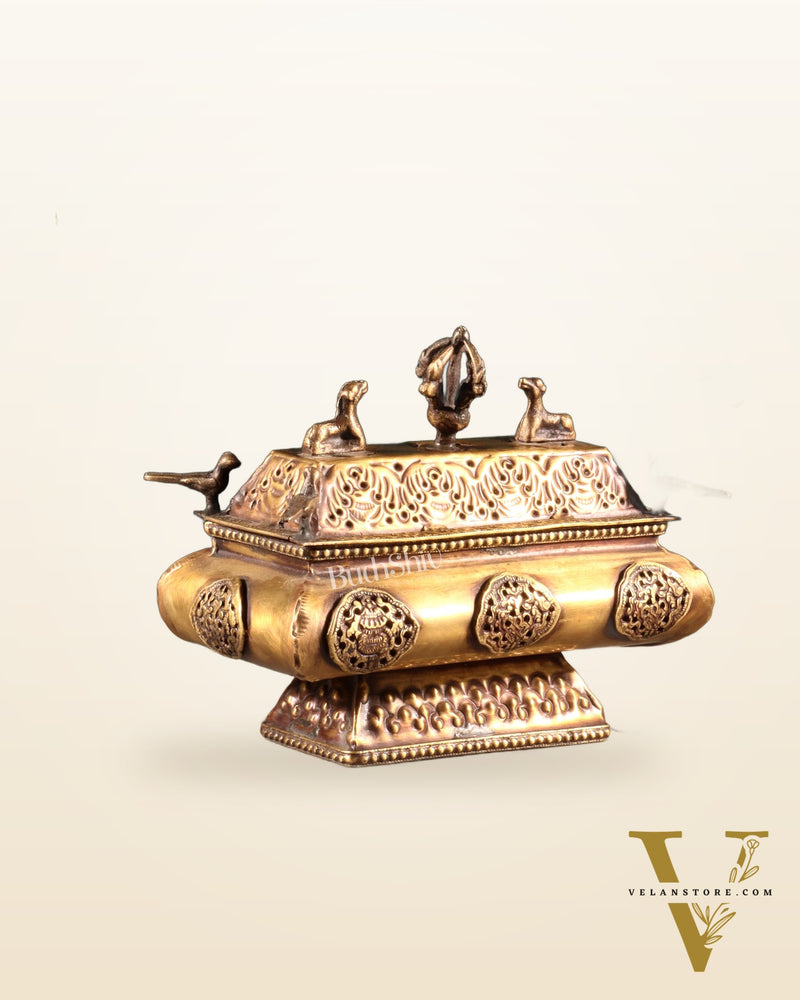 Tibetan Brass Dhoop Burner – Traditional Incense Holder