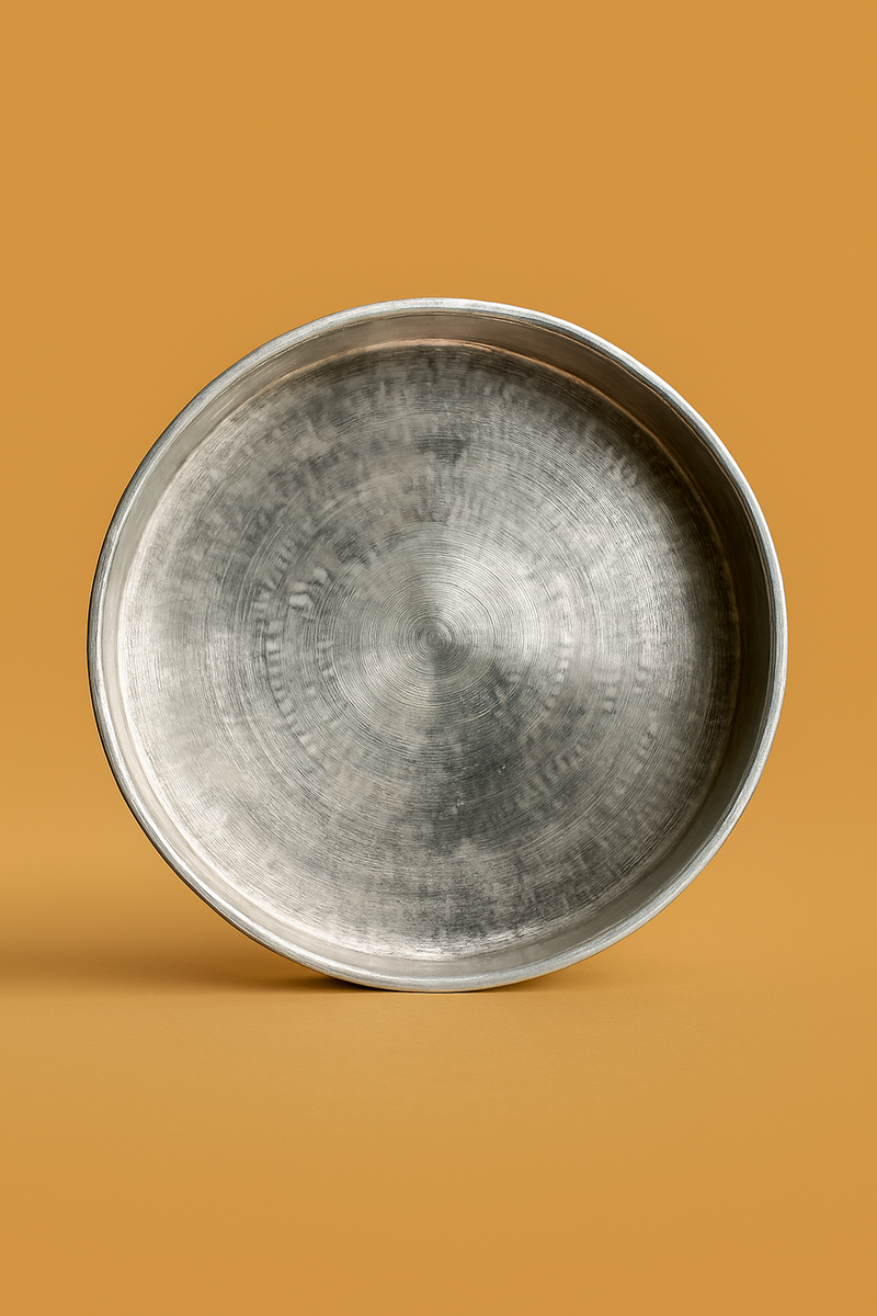 Eeyam (Tin) Plate – Traditional Pure Tin Thattu | 8–12 Inch | Velanstore-8