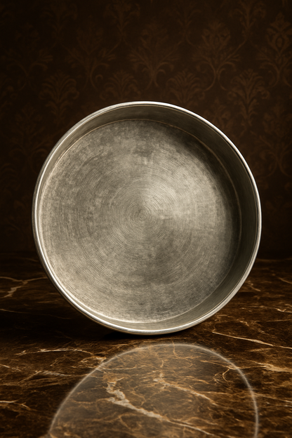 Eeyam (Tin) Plate – Traditional Pure Tin Thattu | 8–12 Inch | Velanstore