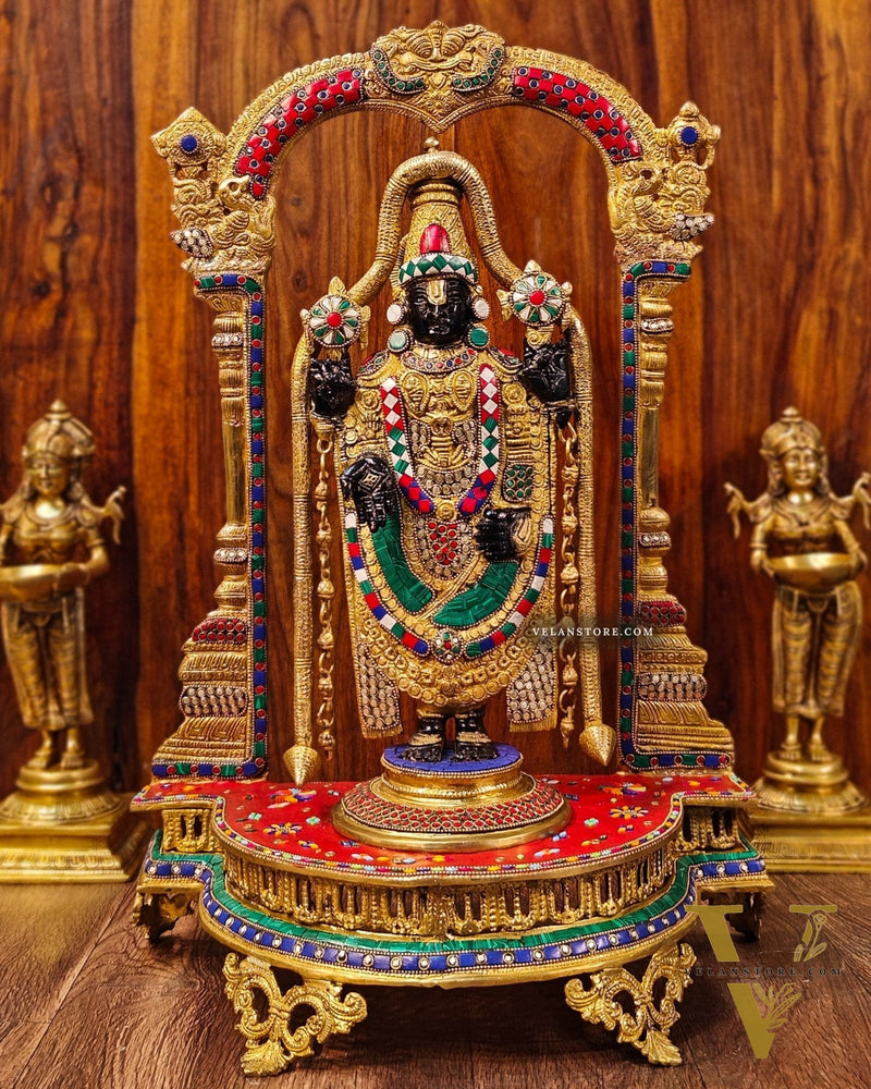 Tirupati Balaji Brass Idol 25 inches
