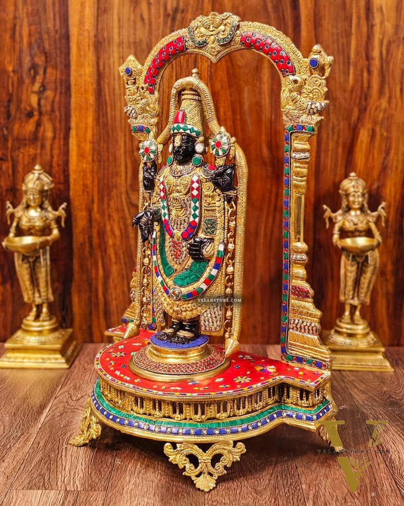 Tirupati Balaji Brass Idol 25 inches
