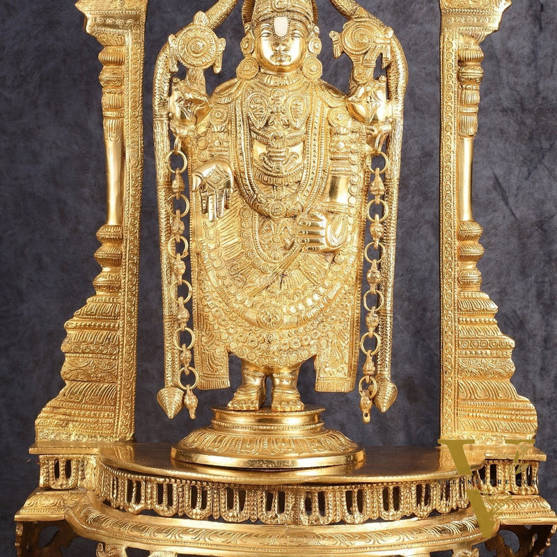 Tirupati Balaji Brass Idol 25 inches