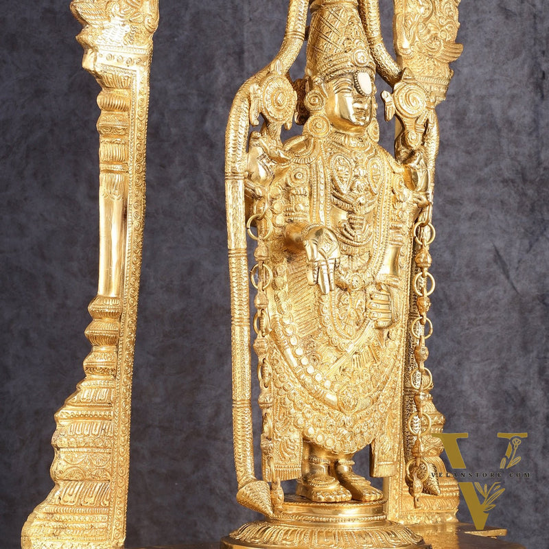 Tirupati Balaji Brass Idol 25 inches