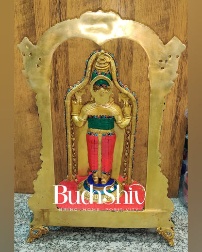 Tirupati Balaji Brass Idol 25 inches with stonework