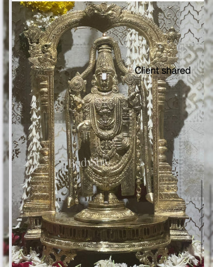 Tirupati Balaji Brass Idol 25 inches