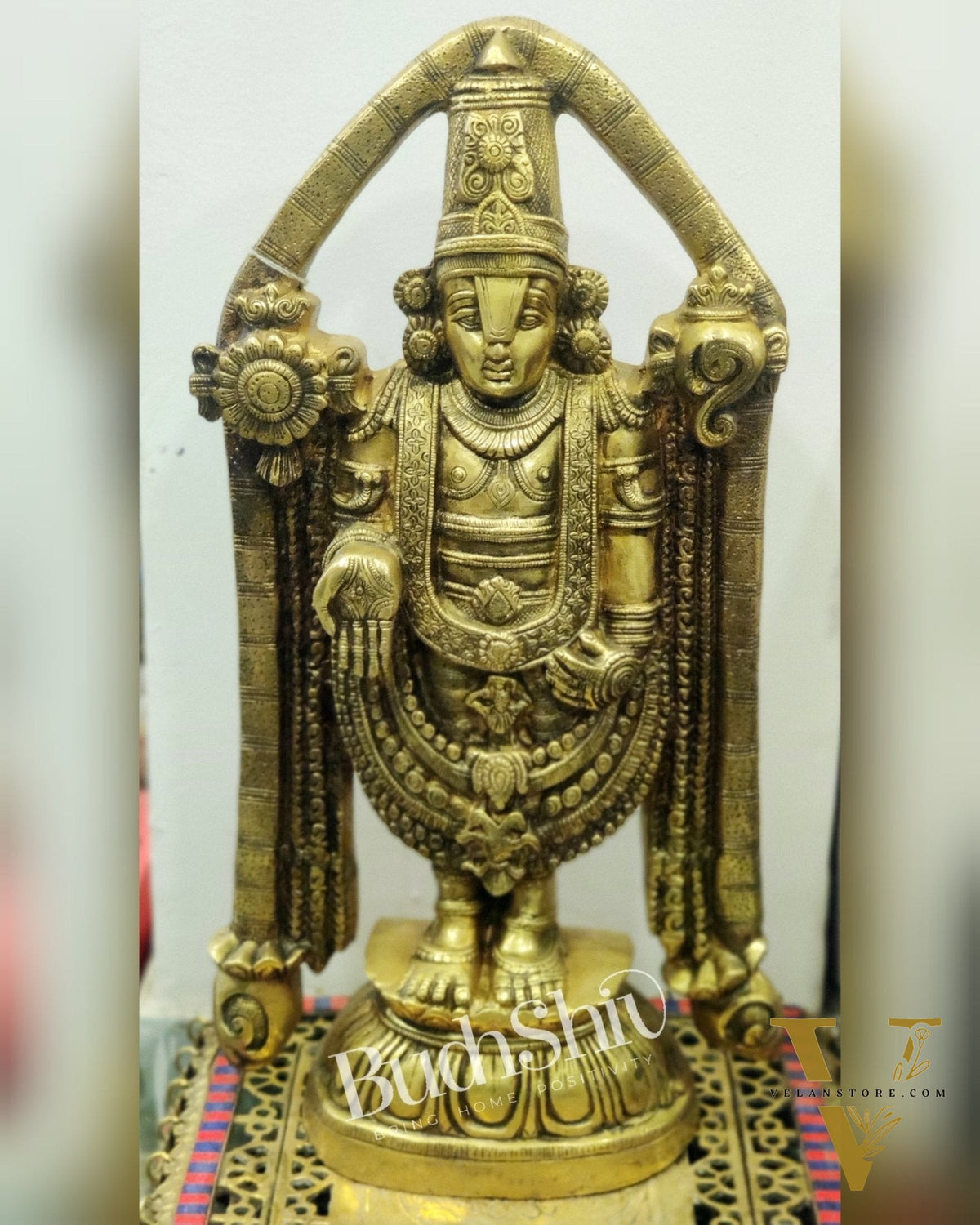 Tirupati Balaji Brass statue 22 inch | Handcrafted in India