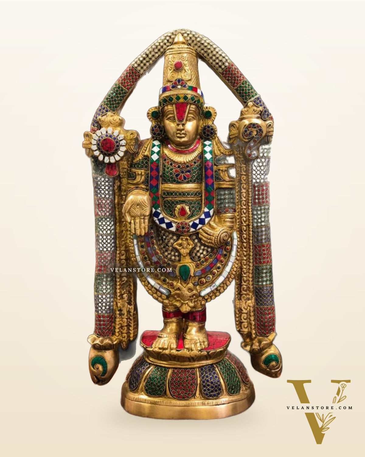 Tirupati Balaji Brass statue 22 inch | Handcrafted in India