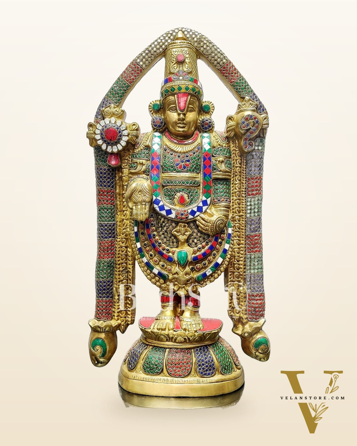 Tirupati Balaji Brass statue 22 inch | Handcrafted in India