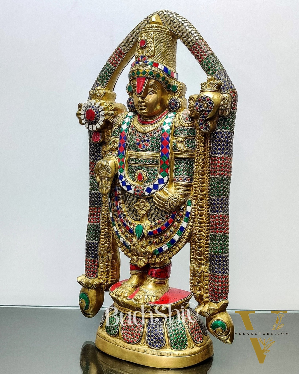 Tirupati Balaji Brass statue 22 inch | Handcrafted in India