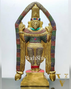Tirupati Balaji Brass statue 22 inch | Handcrafted in India