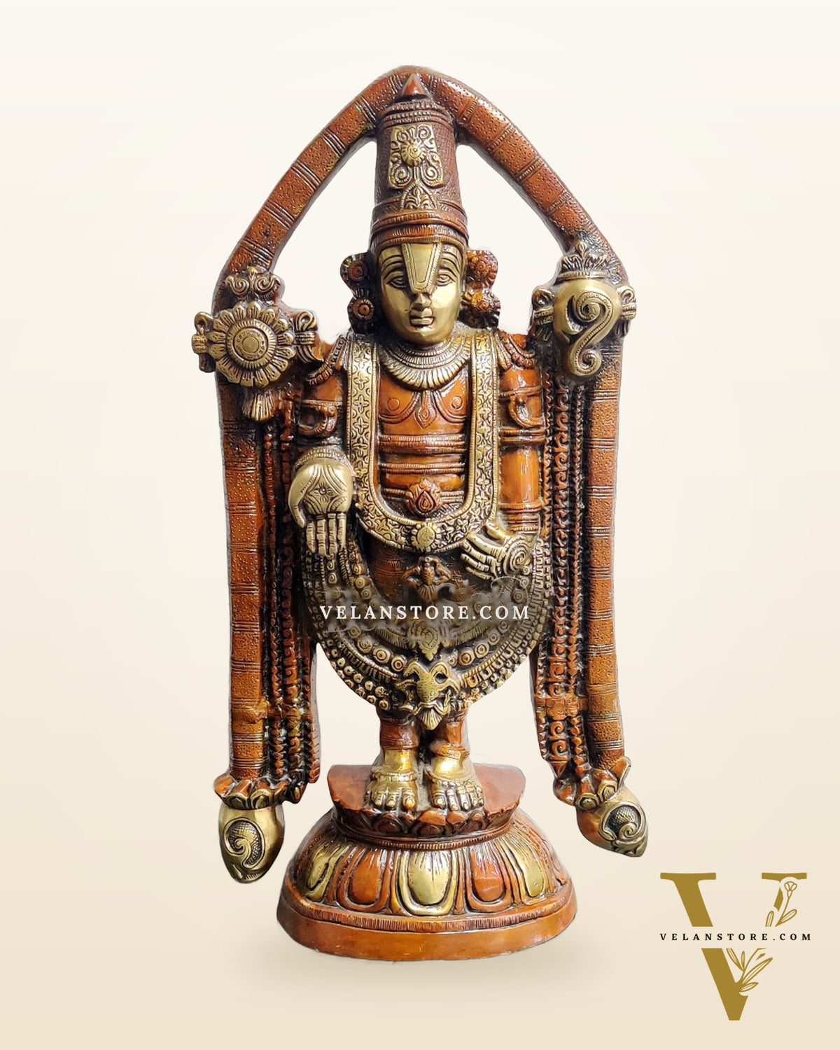 Tirupati Balaji Brass statue 22 inch | Handcrafted in India