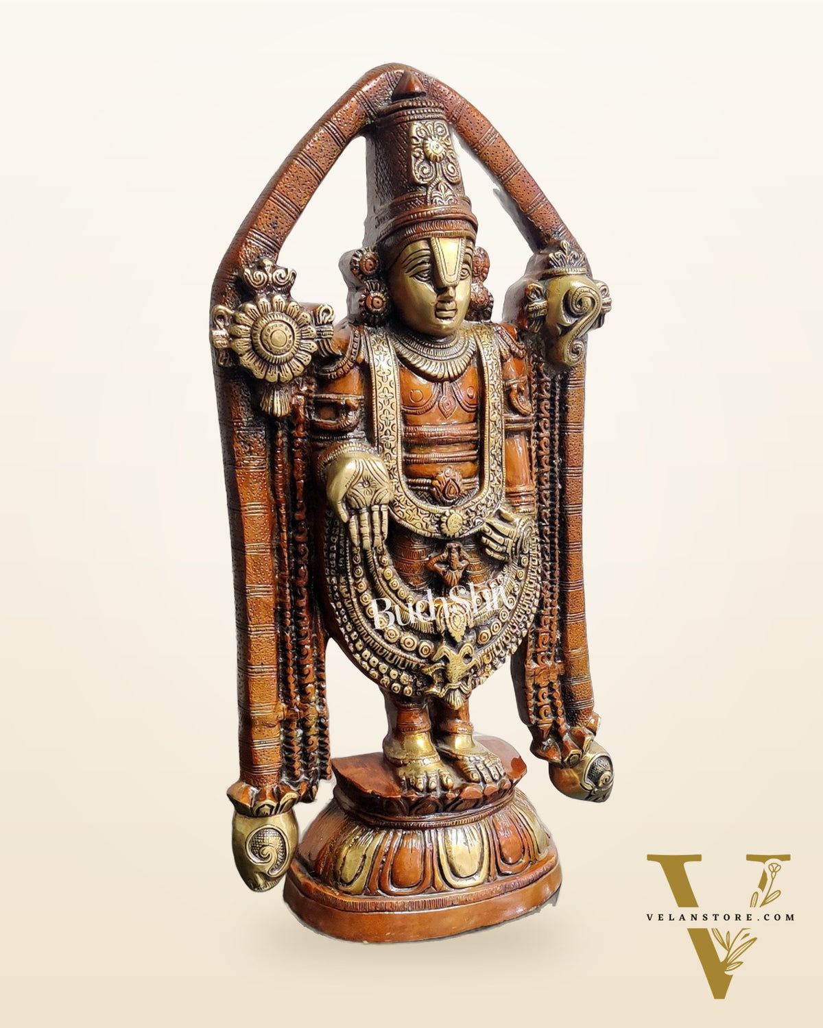 Tirupati Balaji Brass statue 22 inch | Handcrafted in India
