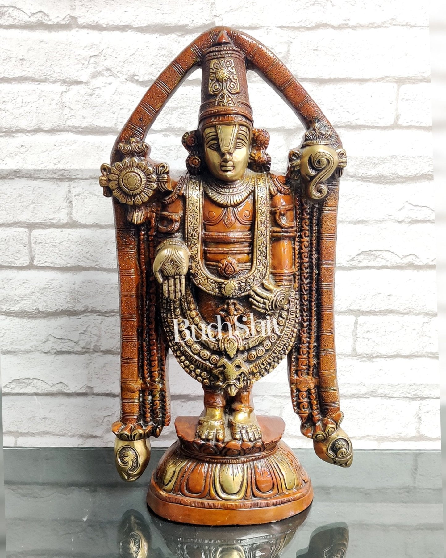 Tirupati Balaji Brass statue 22 inch | Handcrafted in India
