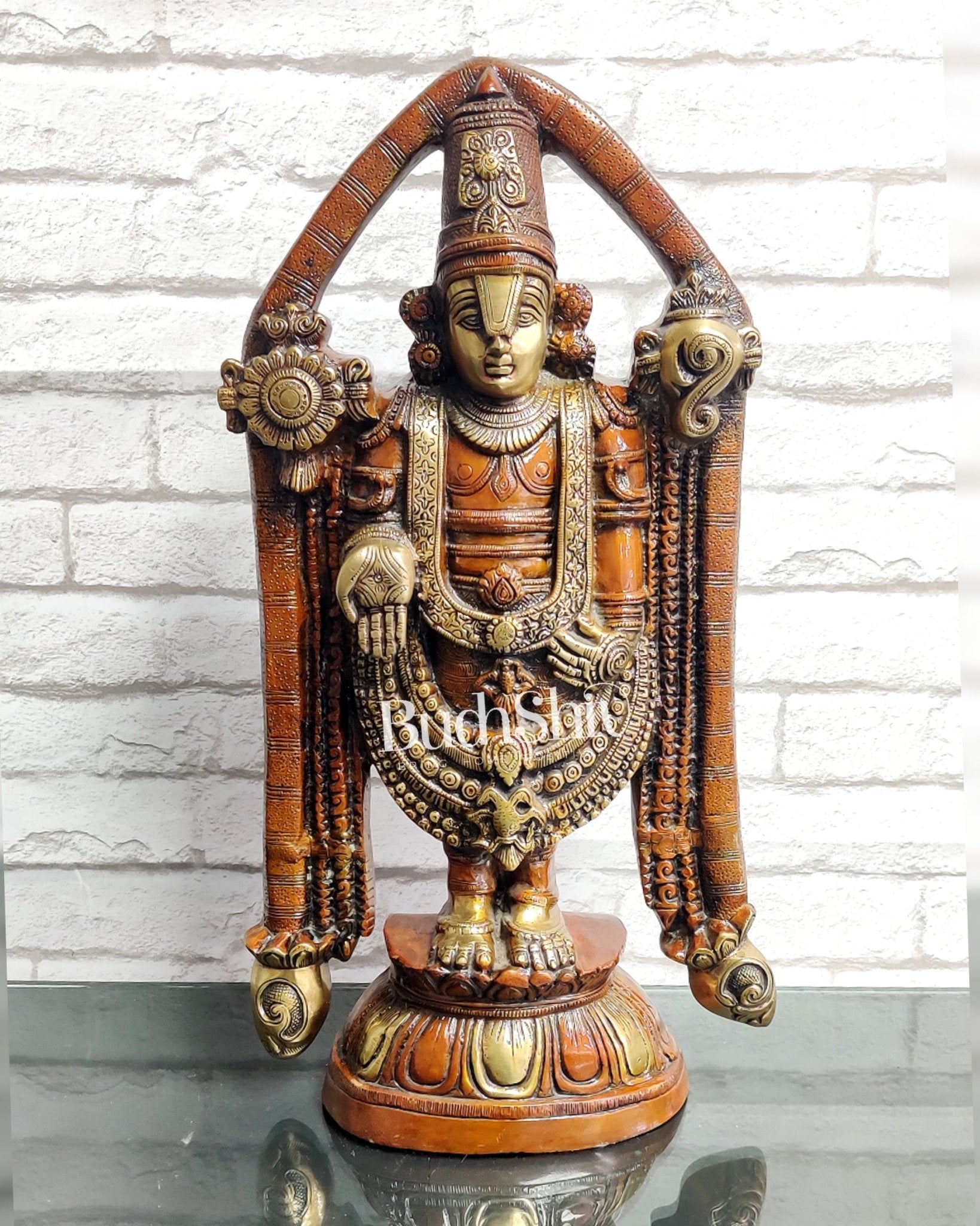 Tirupati Balaji Brass statue 22 inch | Handcrafted in India