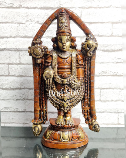 Tirupati Balaji Brass statue 22 inch | Handcrafted in India