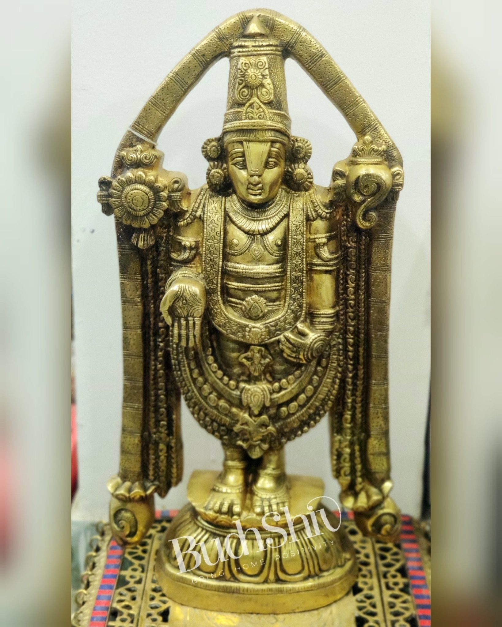 Tirupati Balaji Brass statue 22 inch | Handcrafted in India
